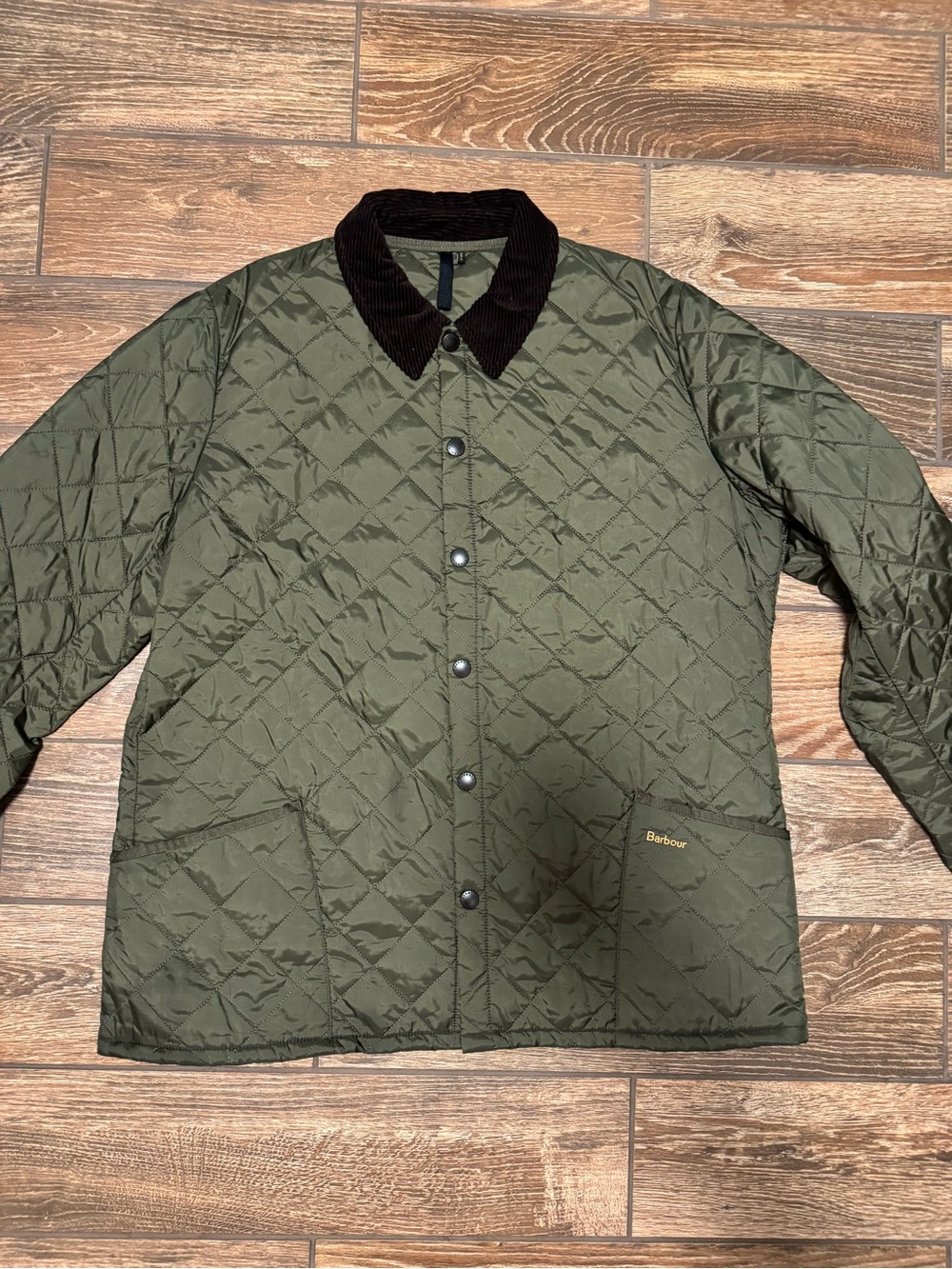 Men’s Barbour Heritage Liddesdale Quilted Jacket - olive green